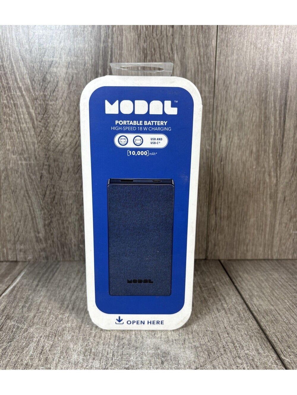 NEW Modal 10,000mAh BLUE Portable Charger Power USB Bank for iPhone XS XR 13 12